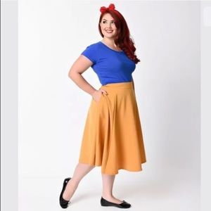 Rock Steady Mustard Skirt